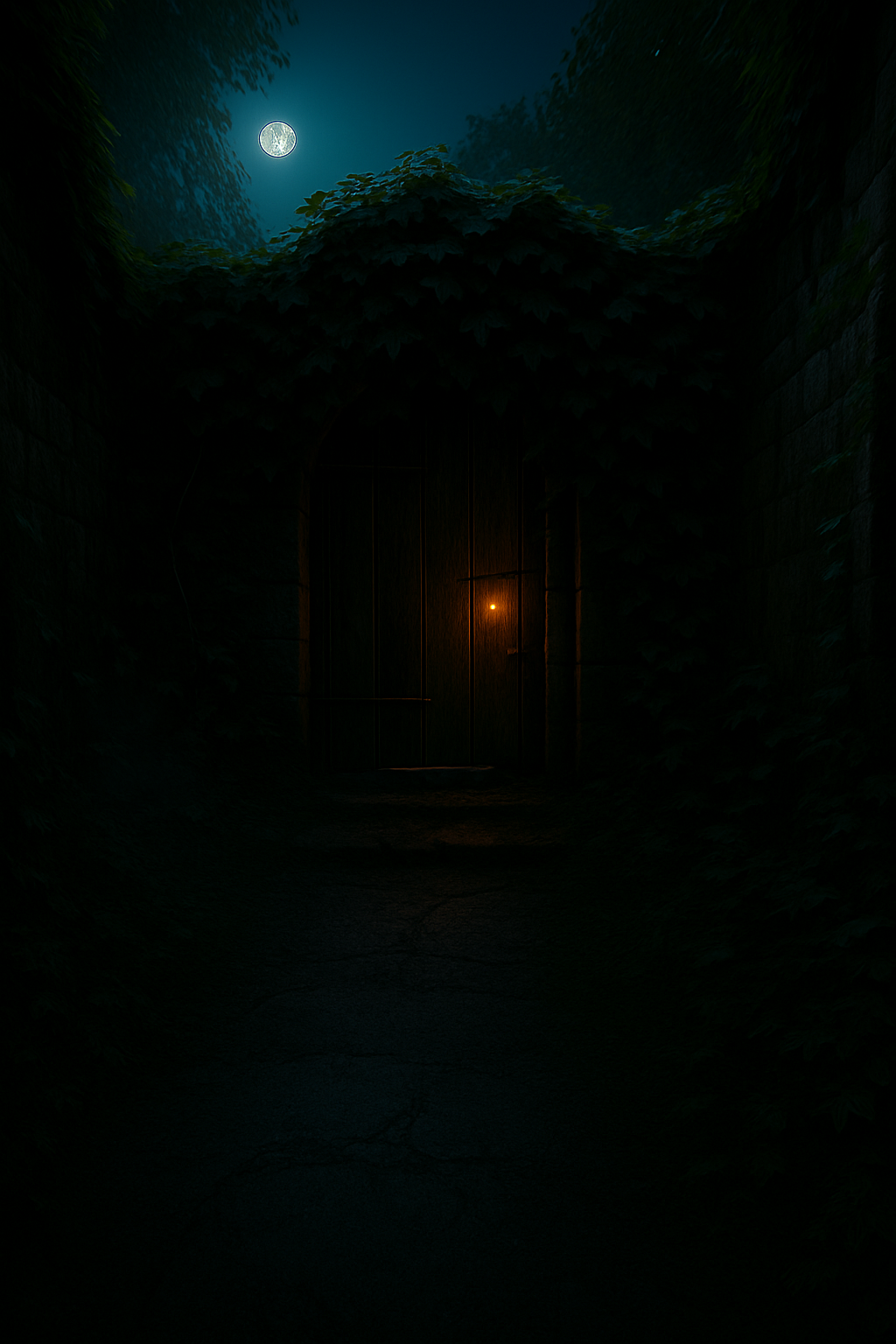 With a creak, the door slowly gave way.
A stream of warm light poured through, pushing back the shadows of the forest.
BongBong’s heart raced—what lay beyond was no ordinary place.